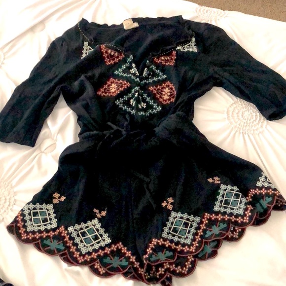 Pretty Good Pants - SOUTHWESTERN peasant romper